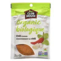 CLUB HOUSE - Organic Chili Powder, 31 Gram