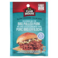 CLUB HOUSE - Slow Cooker BBQ Pulled Pork Mix, 45 Gram