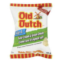 Old Dutch - Potato Chips, Rip-L Sour Cream & Green Onion, 40 Gram