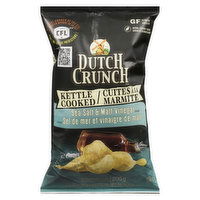 Dutch Crunch - Kettle Cooked Potato Chips Sea Salt & Malt Vinegar, 200 Gram