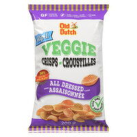 Old Dutch - Rip-L All Dressed Veggie Crisps, 200 Gram