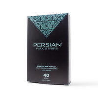 Persian - Sensitive Formula Wax Strips - Legs & Body, 40 Each