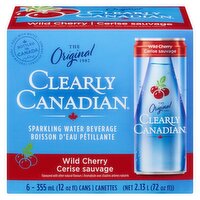 CLEARLY CANADIAN - Sparkling Water Wild Cherry, 6 Each