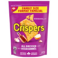 Christie - Crispers, All Dressed Flavour Crackers Family Size, 240 Gram