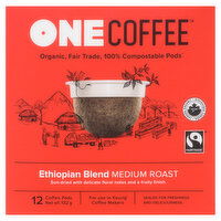 OneCoffee - Ethiopian Blend Coffee Pods, 12 Each