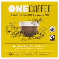 OneCoffee - Peruvian Blend Coffee Pods, 12 Each