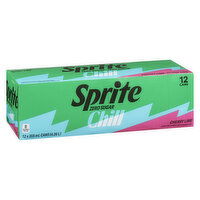 Sprite - Chill Zero Sugar - Cherry Lime, 12 Each