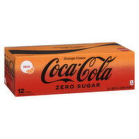 Coca Cola - Zero Sugar Orange Cream, 12 Each