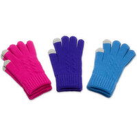 Winter - Touch Screen Gloves Acrylic, 9In Assorted, 1 Each