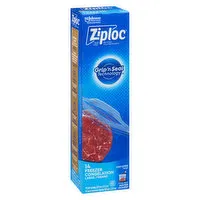 Ziploc - Double Zipper. Smart Zip Feel it, Hear it, See it. 14 Bags 26.8cm x 27.3cm