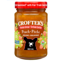 CROFTER'S ORGANIC - Premium Spread Peach Organic, 383 Millilitre