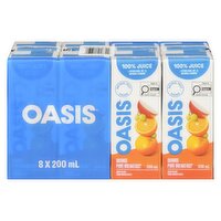 OASIS - Orange Pure Breakfast Juice Boxes, 8 Each