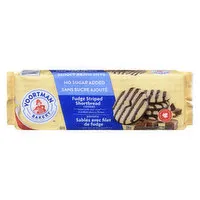 Voortman - Shortbread Cookies, Fudge Striped No Sugar Added