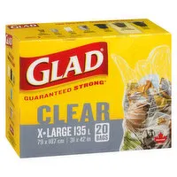 Glad - Clear Garden Bags, 20 Pack, 20 Each