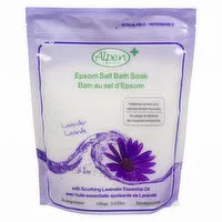 Alpen Secrets - Epsom Salt Bath Soak - Lavender, 1.6 Kilogram