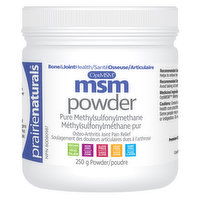 Prairie Naturals - OptiMSM Powder, 250 Gram