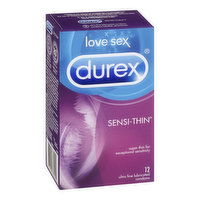 Durex - Love Sex Condoms Sensi-Thin, 12 Each