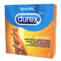 Durex - Non Latex Condoms - Real Feel, 20 Each