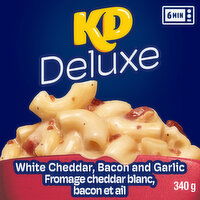 Kraft - Deluxe White Cheddar, Bacon and Garlic Pasta, Frozen Dinner