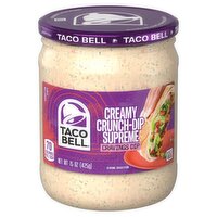 Taco Bell - Creamy Crunch-Dip Supreme Dip, 425 Gram