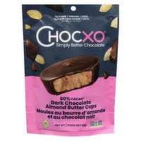 ChocXO - Organic Dark Chocolate Almond Butter Cups