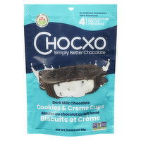 ChocXO - Dark Milk Chocolate Cookies & Creme Cups Organic, 98 Gram