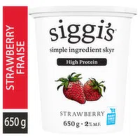 Siggis - Skyr Yogurt, Strawberry, 650 Gram