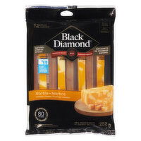 Black Diamond - Natural Cheese Sticks Marble Cheddar Cheese 32% M.F., 252 Gram