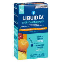 Liquid I.V. - Hydration Multiplier, Tropical Punch - 6 Pack, 96 Gram