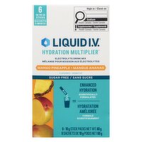 LIQUID I.V. - Sugar Free Mango Pineapple Electrolyte Drink Mix, 6 Each
