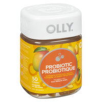 OLLY - Probiotic Gummies, Two Billion CFU - Mango, 50 Each