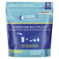 Liquid IV - Electrolyte Drink Mix Lemon Lime, 16 Each