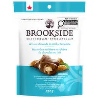 Brookside - Milk Chocolate Whole Almonds, 210 Gram