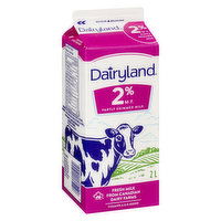 Dairyland - 2% Milk, 2 Litre