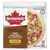 Dempsters - Dempster Whole Wheat Tortilla 10 Inch, 10 Each