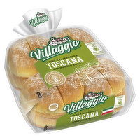 Villaggio - Toscana Hamburger Buns, 8 Each