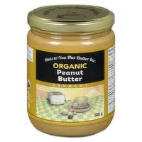 Nuts to You - Organic Peanut Butter - Crunchy, 500 Gram