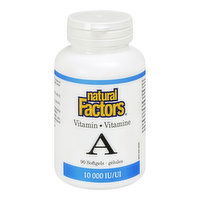 Natural Factors - Vitamin A 1000IU, 90 Each