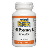 Natural Factors - Hi Potency B, 90 Each