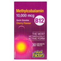 Natural Factors - B12 Methylcobalamin, 30 Each