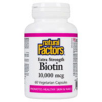 Natural Factors - Biotin Extra Strength 1000 Mcg, 60 Each