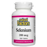 Natural Factors - Selenium 200mcg, 180 Each