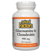 Natural Factors - Glucosamine & Chondrotin 900mg, 120 Each