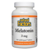 Natural Factors - Melatonin 3mg Sublingual, 90 Each