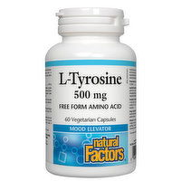 Natural Factors - L-Tyrosine 500mg, 60 Each