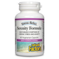 Natural Factors - Stress Relax Serenity Formula, 60 Each