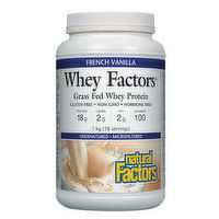 Natural Factors - Whey Factors Whey Protein French Vanilla, 1 Kilogram