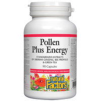 Natural Factors - Pollen Plus Energy, 90 Each