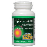 Natural Factors - Peppermint Oil Complex, 60 Each