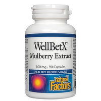 Natural Factors - WellBetX Mulberry Extract 100mg, 90 Each